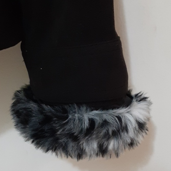 Black Jacket Zip Front Suede Look JM Collection 12 - Picture 3 of 6